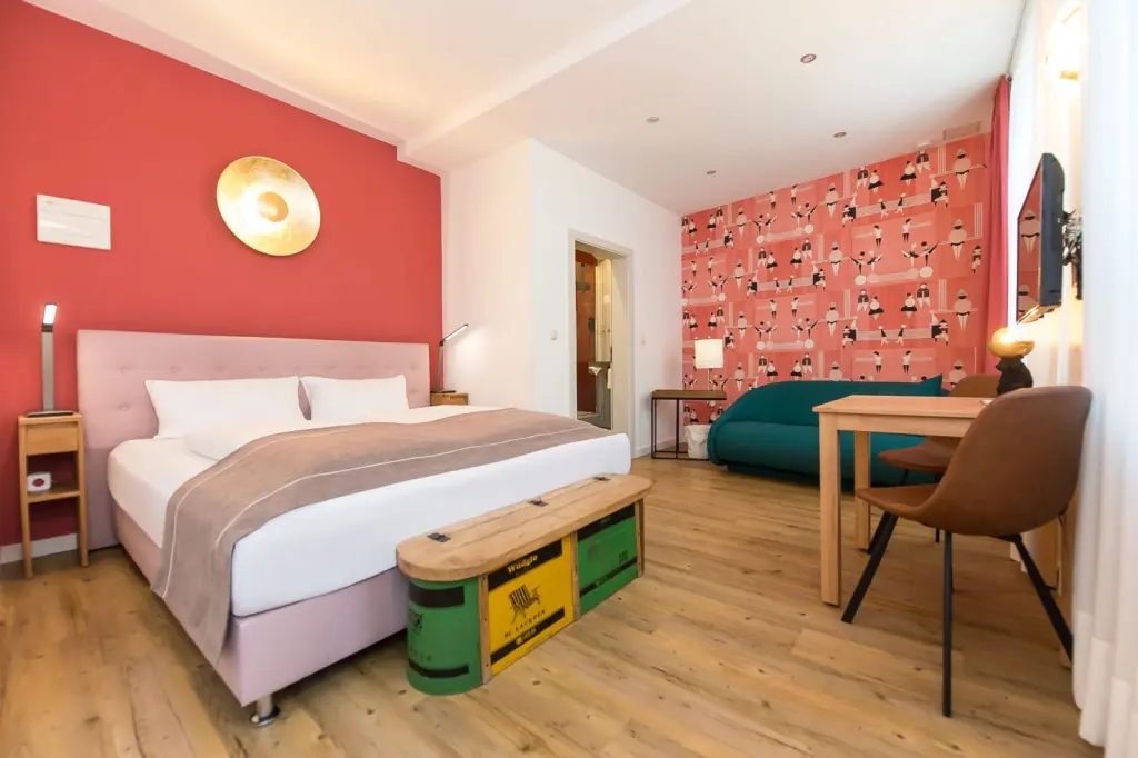 Apricot room at Hotel wohnbar Bamberg